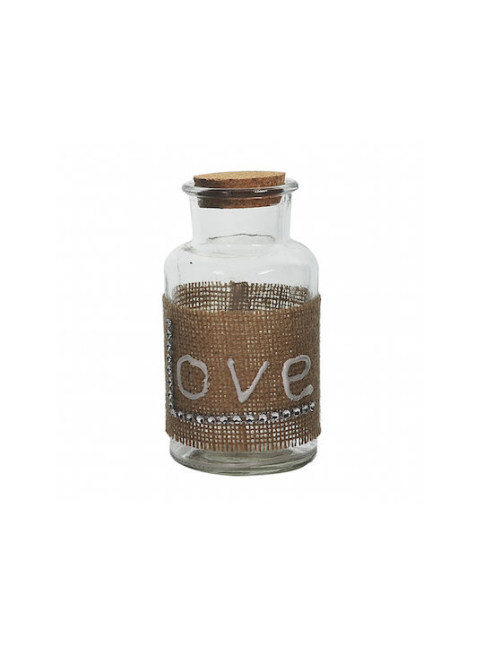 Dream House General Use Glass Jar with Lid Transparent 7x13cm 1 Piece