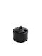 Espiel Mianmar Set of 5pcs Jars General Use with Lid Ceramic Black 100ml