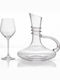 Wedding Carafe Set with Wine Glass made of Crystal 2pcs