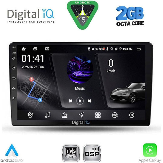 Digital IQ Ηχοσύστημα Αυτοκινήτου για Toyota Corolla Verso 2000-2004 (Bluetooth/USB/WiFi/GPS/Apple-Carplay/Android-Auto) με Οθόνη Αφής 9"