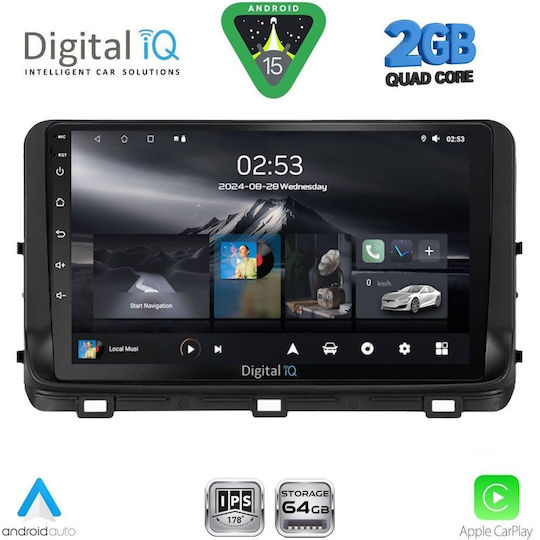 Digital IQ Car Audio System for Kia Ceed / XCeed 2018-2022 (Bluetooth/USB/WiFi/GPS/Apple-Carplay/Android-Auto) with Touch Screen 10"