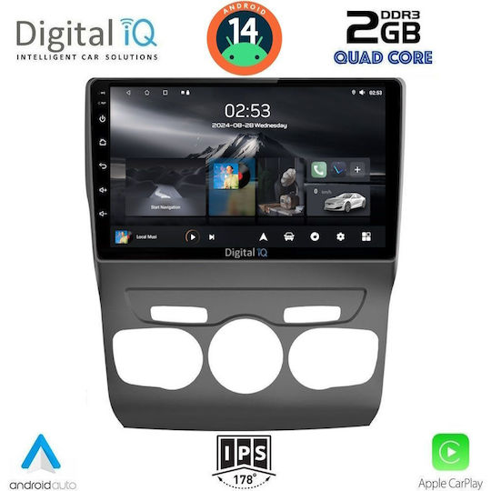 Digital IQ Ηχοσύστημα Αυτοκινήτου για Citroen C4 / DS4 2011-2018 (Bluetooth/USB/WiFi/GPS/Apple-Carplay/Android-Auto) με Οθόνη Αφής 10"