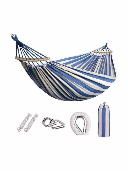 Doppelter Stoffhängematte Blau 280x80cm Doppelter Stoffhängematte Blau 280x80cm
