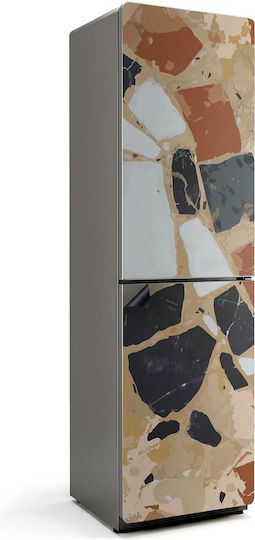 Magnetică Husă Pentru Frigider Decorativă Prim-Plan Mozaic De Piatră 60x250 Cm