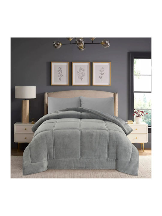 Liolios Home Комбинирано одеяло Единично 170x240бр Gray