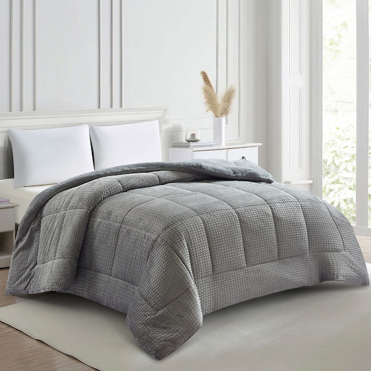 Liolios Home Husă de pătură King Size 260x240cm Gri