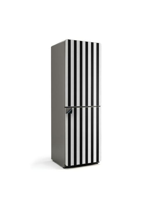 Magnetisches Kühlschrank Wandsticker Dekoration Schutz Gegenüberliegende Vertikale Streifen 60x190 cm