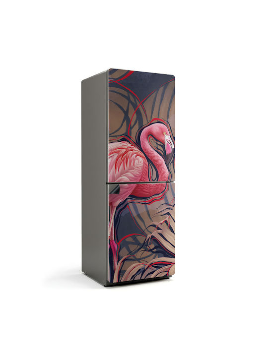 Magnetisches Wandsticker & Wandgemälde Kühlschrank 70x190 Cm Flamingo Tropisches Stil