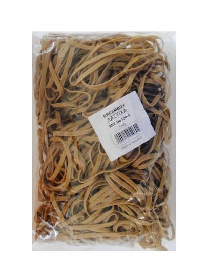 Exas Paper Gummibänder Plakés Verpackung Nr 130 Durchmesser 130mm Länge Geschlossen 200mm Braune 1000gr