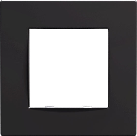 Aca Prime Πλαίσιο Διακόπτη 1 Θέσης σε Γκρι Χρώμα 1000120005