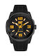 CAT Mens Men's Watch Battery with Black Rubber Strap
