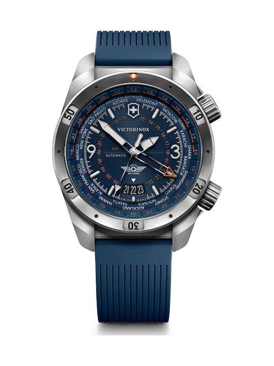 Victorinox Men's Watch Battery with Blue Rubber...