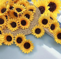 10 Pieces Plastic Sunflowers 8cm 10 Pieces Plastic Sunflowers 8cm
