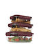 Berlinger Haus Lunchbox Glas Burgundy 3Stück