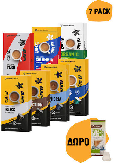 Coffee Island Kapseln Mischen Sie Kompatibel mit Maschine Nespresso 10Mützen