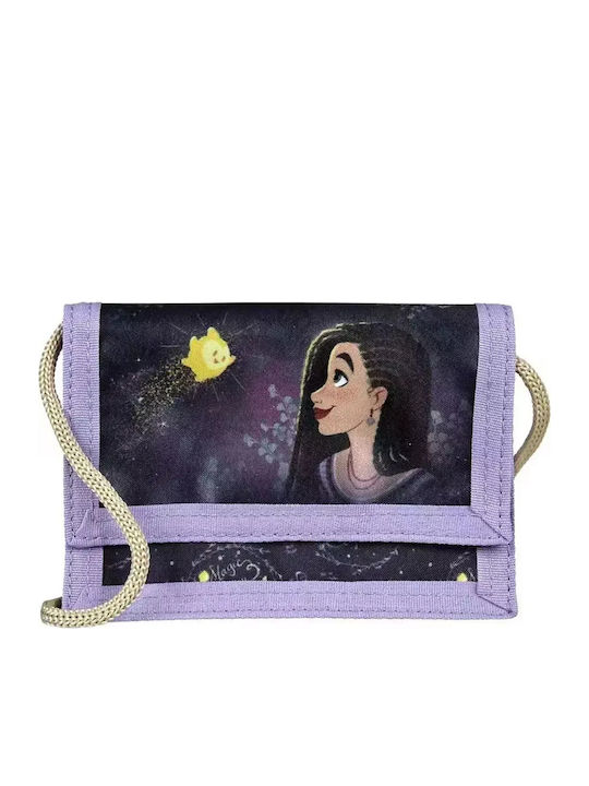 Kids Wallet with Coins with Velcro Purple