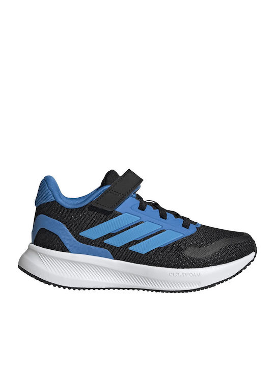 Runfalcon 5 El C Kids Sports Shoes Running with Hoop & Loop Closure Black