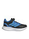 Runfalcon 5 El C Kids Sports Shoes Running with Hoop & Loop Closure Black