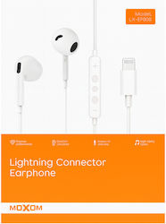 Moxom LX-EP805 In-ear Handsfree Headphones with Connector 3.5mm White