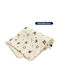 La Millou Blanket Nursery Swaddling Blankets Velvet Ecru 110x110cm
