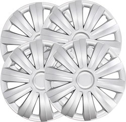 Mammooth Car Hubcaps 17 Inches Silver 4 Pieces Mammooth Car Hubcaps 17 Inches Silver 4 Pieces