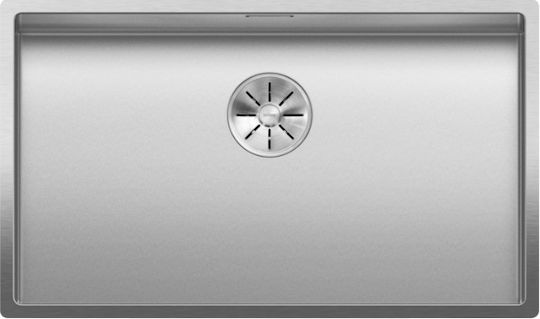 Blanco Claron 700-if Gefäß Küchenspüle Inox M74xB44cm Silbern