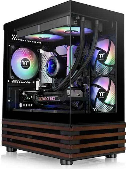 Thermaltake View 170 WS ARGB Gaming Mini Tower Κουτί Υπολογιστή με Πλαϊνό Παράθυρο Μαύρο