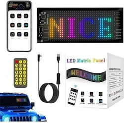 Εύκαμπτη Led Πινακίδα Rgb Bluetooth Κινούμενες Εικόνες Κείμενο Μέσω Εφαρμογής Led Matrix Panel 7x17.3cm Oem Εύκαμπτη Led Πινακίδα Rgb Bluetooth Κινούμενες Εικόνες Κείμενο Μέσω Εφαρμογής Led Matrix Panel 7x17.3cm Oem
