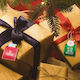 Weihnachtsgeschenkanhänger Papier 9 x 5 cm 12 Stück Paket