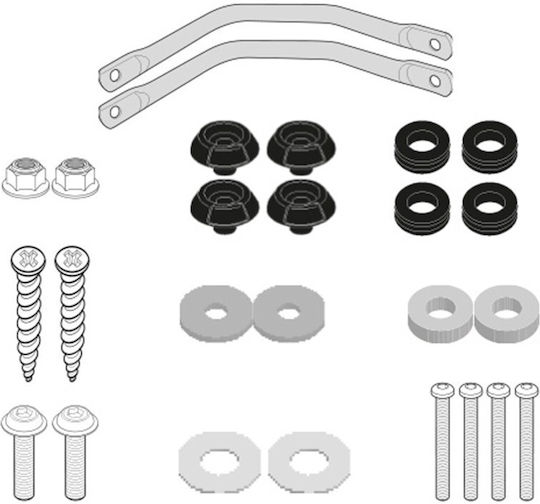 Installation Kit D2123kitk Windshield 2123dt Yamaha N-max 125 155 '15-'20 Kappa