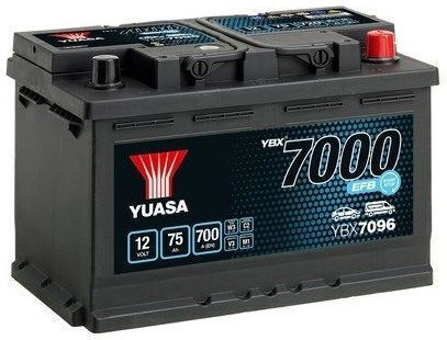 Yuasa Ybx7096 – Батерия За Автомобил 12v 75ah 700a Efb Start Stop Plus 278×175×190 Mm