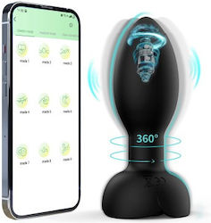 Dop Anal cu Funcție Wireless și Vibrație Neagră Dop Anal cu Funcție Wireless și Vibrație Neagră