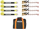 Wheel Chock Tie Down Kit Vevor Car Towing Strap Tire Type Car Tie Down Kit Heavy Duty Hook Break Strength 4540 Kg & Working Load 1512 Kg Motorcycle Atv Suv Snowmobiles Tie Down System