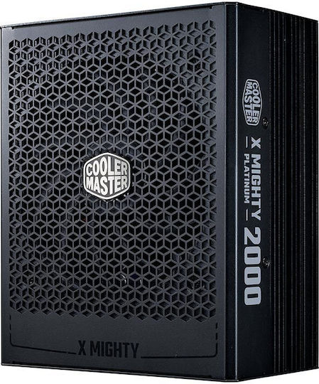 CoolerMaster X Mighty Platinum 2000 2000W Black Computer Power Supply Full Modular 80 Plus Platinum