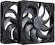 Noctua NF-A14x25 G2 PWM Case Fan 140mm (1500rpm / 91.58cfm) Without LED Lighting and 4-Pin Connection 2pcs