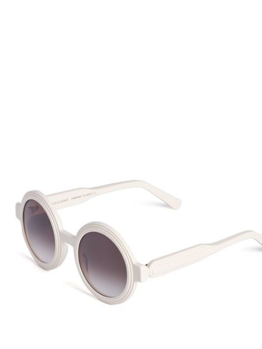 Zeus & Dione Hestia Unisex Sonnenbrillen mit Horn umrandeten Rahmenfarbe Elfenbein