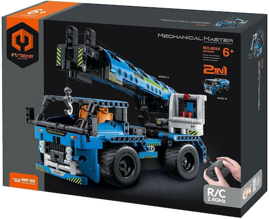 IM Master Cuburi De Construit Radio Control Macara Telecomandă 2în1 Pentru 6+ Ani 401 Bucăți