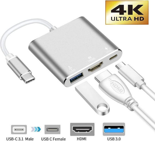 USB-A / USB-C Docking Station with 4K PD Ethernet