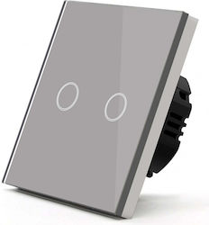 Techstar Touch Switch Tempered Glass Modern Design Led Lighting 2 Phases Gray