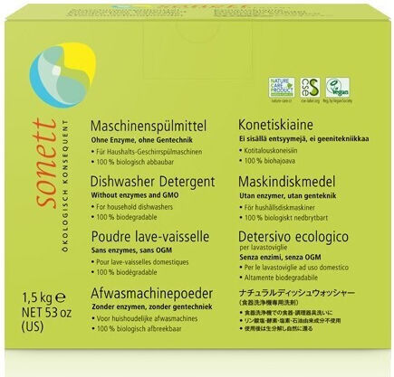 Sonett Σκόνη Πλυντηρίου Πιάτων Οικολογική 1.5kg