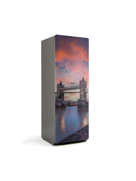 Modern Acoperire Magnetică Pentru Frigider Vederea Podului Tower Din Londra 70x190 Cm Modern Acoperire Magnetică Pentru Frigider Vederea Podului Tower Din Londra 70x190 Cm