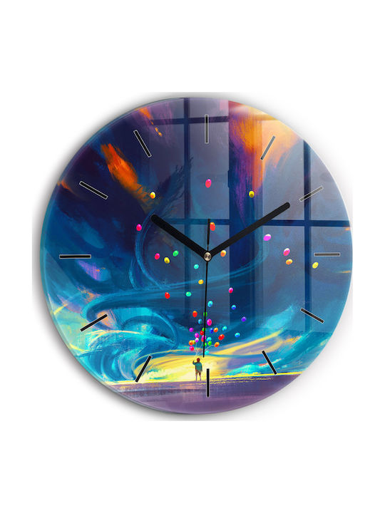 Tulup Kids Glass Wall Clock