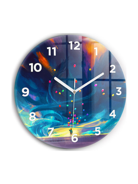 Tulup Kids Glass Wall Clock