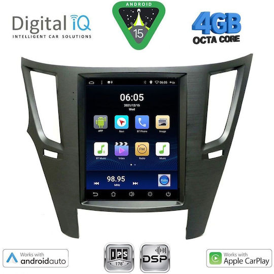 Digital IQ Ηχοσύστημα Αυτοκινήτου για Subaru Legacy / Outback 2009-2014 (Bluetooth/USB/WiFi/GPS/Apple-Carplay/Android-Auto) με Οθόνη Αφής 4.1"