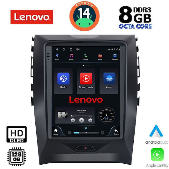 Lenovo Ηχοσύστημα Αυτοκινήτου για Ford Edge 2015-2023 (Bluetooth/USB/WiFi/GPS/Apple-Carplay/Android-Auto)