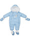Kamtex Baby Baby Bodysuit for Going Out Long-Sleeved Sky Blue