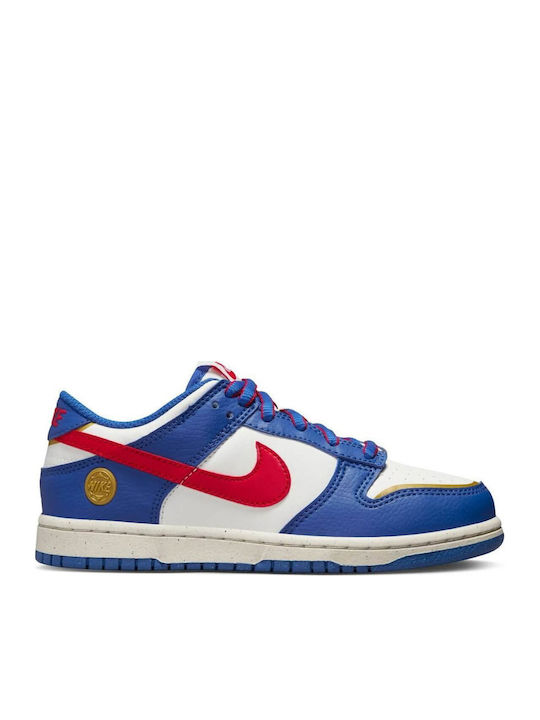 Dunk Low Детски Спортни Обувки Running с Връзки Бели