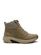 Leder Stiefeletten Damen Beige