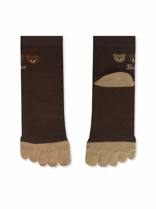 Чорап Вълнен Пръсти Toe Socks Десени Teddy Bear Ytli