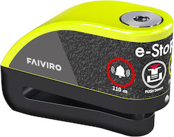 Viro Motorrad-Bremsscheibenschloss mit Alarm Rot Farbe Viro Motorrad-Bremsscheibenschloss mit Alarm Rot Farbe
